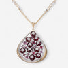 Tavanti 18K Yellow & White Gold Diamond, Red Garnet & Pink Tourmaline Pendant Necklace JF-82-1138F-105