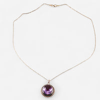 Tavanti 18K Rose Gold Diamond, Amethyst & Green Topaz Pendant Necklace JF-82-2054F-118