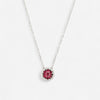 TAVANTI - 18KT White Gold, Brill, Ruby Pendant ( Diamonds 0.12ctw G Si, Ruby)-JF-82-2073F - 148

Necklace is 16" long, pendant 9.5mm. - THE SOLIST