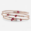 Tavanti 18K Rose & White Gold and Titanium Diamond & Ruby Spring Bracelet JF-85-0374F-159