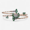 Tavanti 18K Rose Gold & Titanium Diamond & Green Topaz Spring Bracelet JF-85-0616F-34