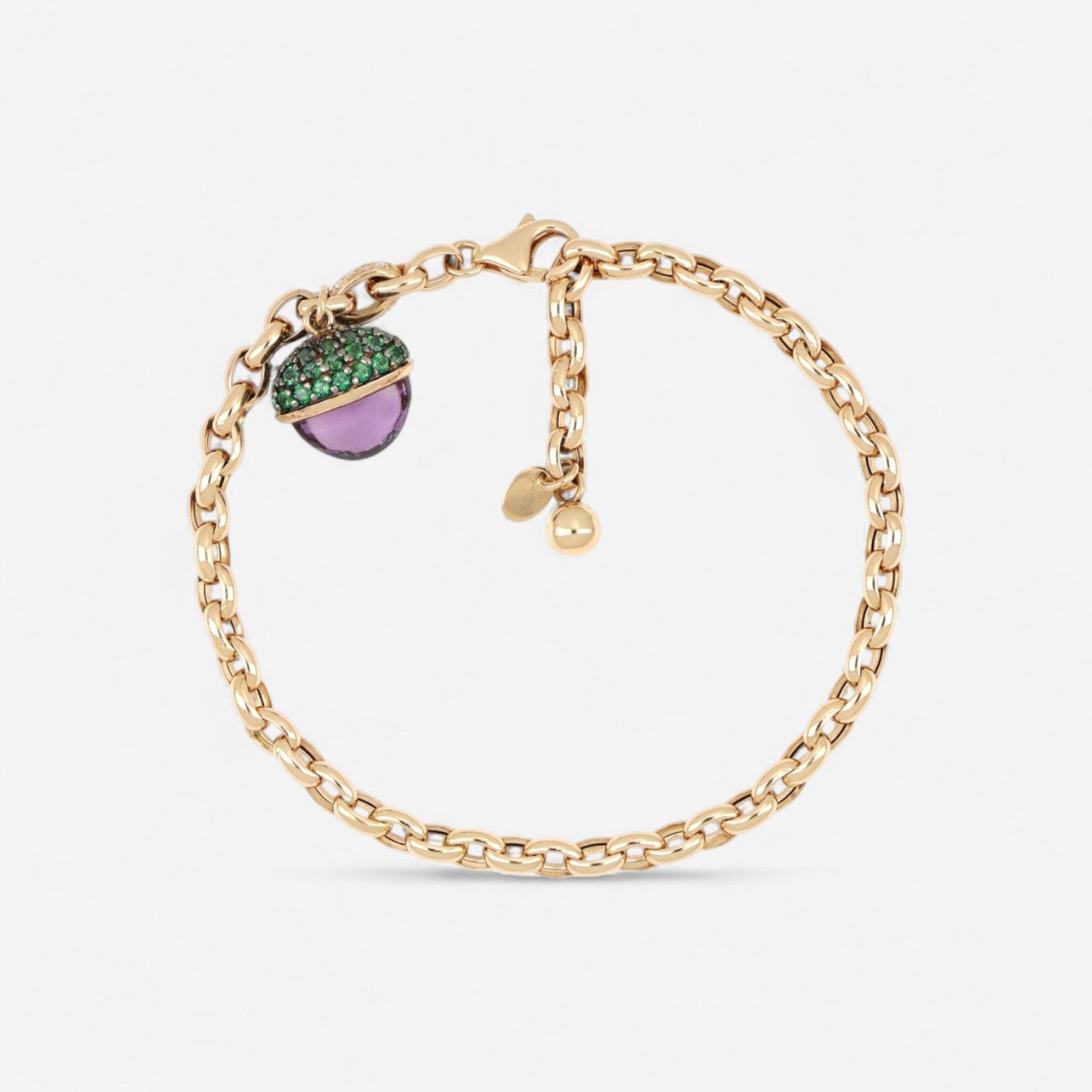 Tavanti Les Bois 18K Yellow Gold Diamond, Amethyst & Green Topaz Bracelet JF-85-0619F-89