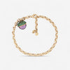 Tavanti Les Bois 18K Yellow Gold Diamond, Amethyst & Green Topaz Bracelet JF-85-0619F-89