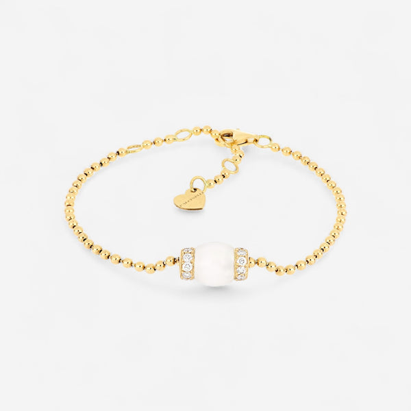 Tavanti Le Carrousel 18K Yellow Gold Diamond & Howlite Bracelet JF-85-0631-HO-Y-37