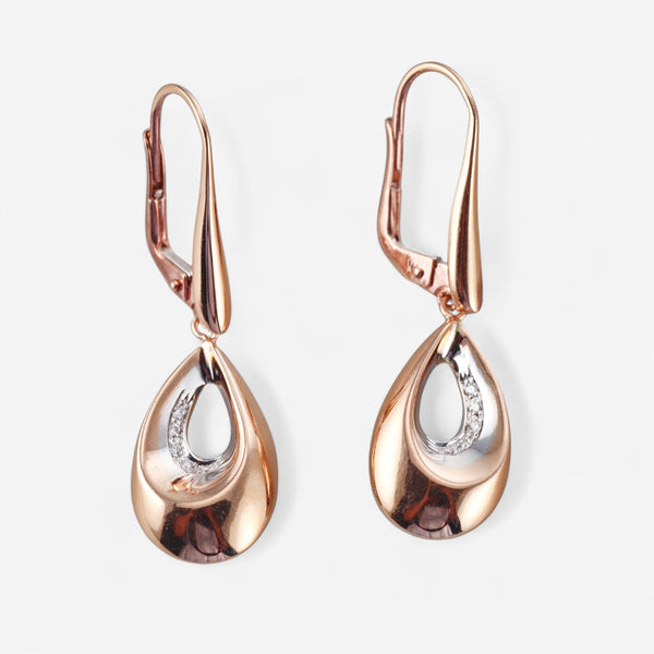 Tavanti 18K Rose & White Gold Diamond Earrings JFM-75-0883F-122