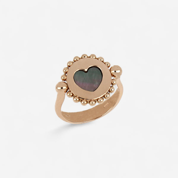 Tavanti Reverse 18K Rose Gold Diamond & Cultured River Pearl Ring Sz. 7 JF-20-0159F-64