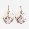 TAVANTI - 18KT Rose Gold, Green Amethyst, Amethyst,Pink Quartz Earring ( Diamonds 0.57ctw G SI, Amethyst, Green Amethyst)-JF-75-0841F - 81

Earrings are 45mm x 28mm. - THE SOLIST
