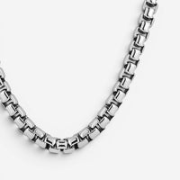 JAI Sterling Silver Box Chain Men's Necklace JJH1004MN