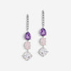 JAI Sterling Silver Multi-Gemstone Dangle Earrings JJH1021E-ICE