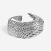 JAI Wings of Love Sterling Silver Hinged Cuff Bangle Bracelet JJH1026B