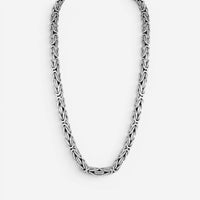 JAI Sterling Silver Byzantine Men's Necklace JJH1032MN