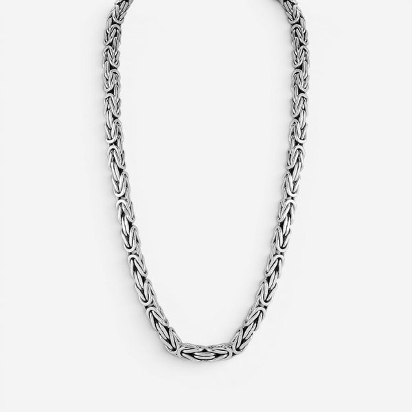 JAI Sterling Silver Byzantine Men's Necklace JJH1032MN