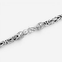 JAI Sterling Silver Byzantine Men's Necklace JJH1032MN