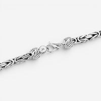 JAI Sterling Silver Byzantine Men's Necklace JJH1033MN