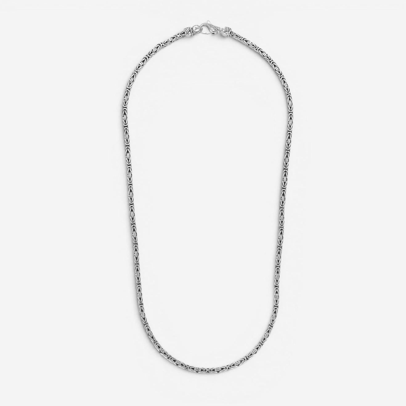 JAI Sterling Silver Byzantine Men's Necklace JJH1034MN