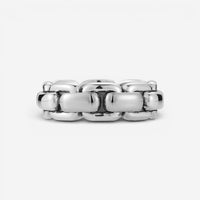 JAI Sterling Silver Box Chain Men's Band Ring JJH1045MR