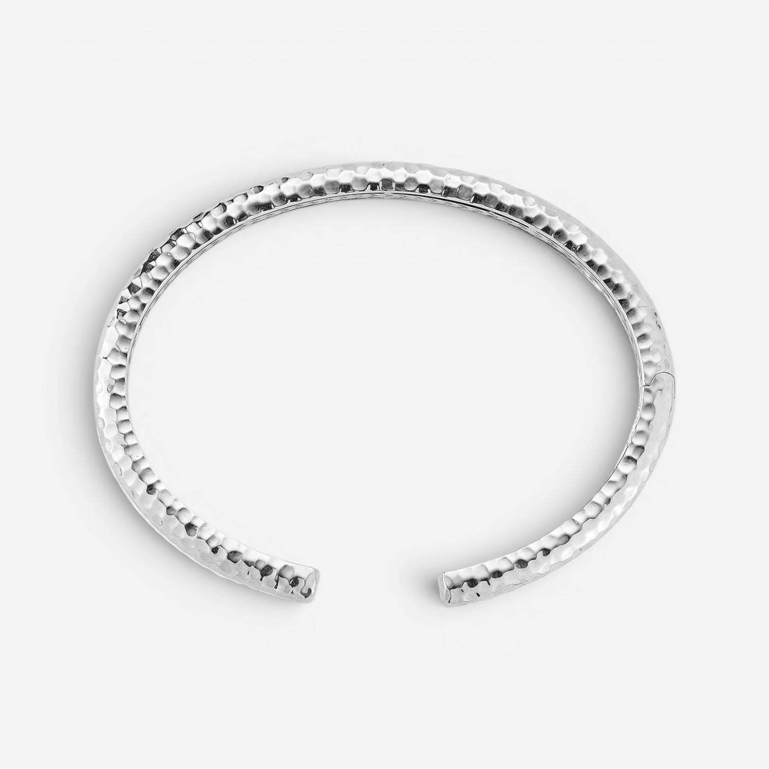 JAI Sterling Silver Textured Men's Cuff Bracelet JJH3030MB