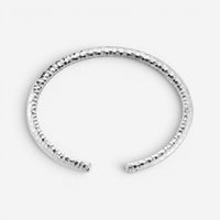 JAI Sterling Silver Textured Men's Cuff Bracelet JJH3030MB