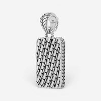 JAI Sterling Silver Master Artisan Tablet Men's Pendant Necklace JJH3036MP-22