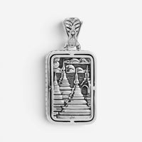 JAI Sterling Silver Master Artisan Tablet Men's Pendant Necklace JJH3036MP-22