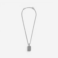 JAI Sterling Silver Master Artisan Tablet Men's Pendant Necklace JJH3036MP-22