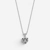 JAI Sterling Silver Black Spinel Tiger Men's Pendant Necklace JJH3038MP