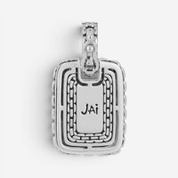 JAI Sterling Silver Diamond Pave Men's Pendant Necklace JJH3041MP-DI