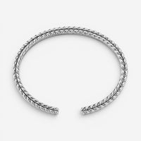 JAI Sterling Silver Textured Men's Cuff Bracelet JJH5020MB