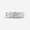 JAI Sterling Silver Diamond Basketweave Men's Band Ring JJH5020MR-DI