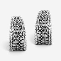 JAI Kalahari Sterling Silver Concave Earrings JJH5031E