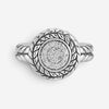 JAI Sterling Silver Diamond Box Chain Statement Ring JJH6002R-DI
