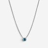 JAI Sterling Silver Diamond & London Blue Topaz Pendant Necklace JJH6012N-16-LTD