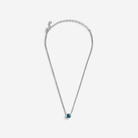 JAI Sterling Silver Diamond & London Blue Topaz Pendant Necklace JJH6012N-16-LTD