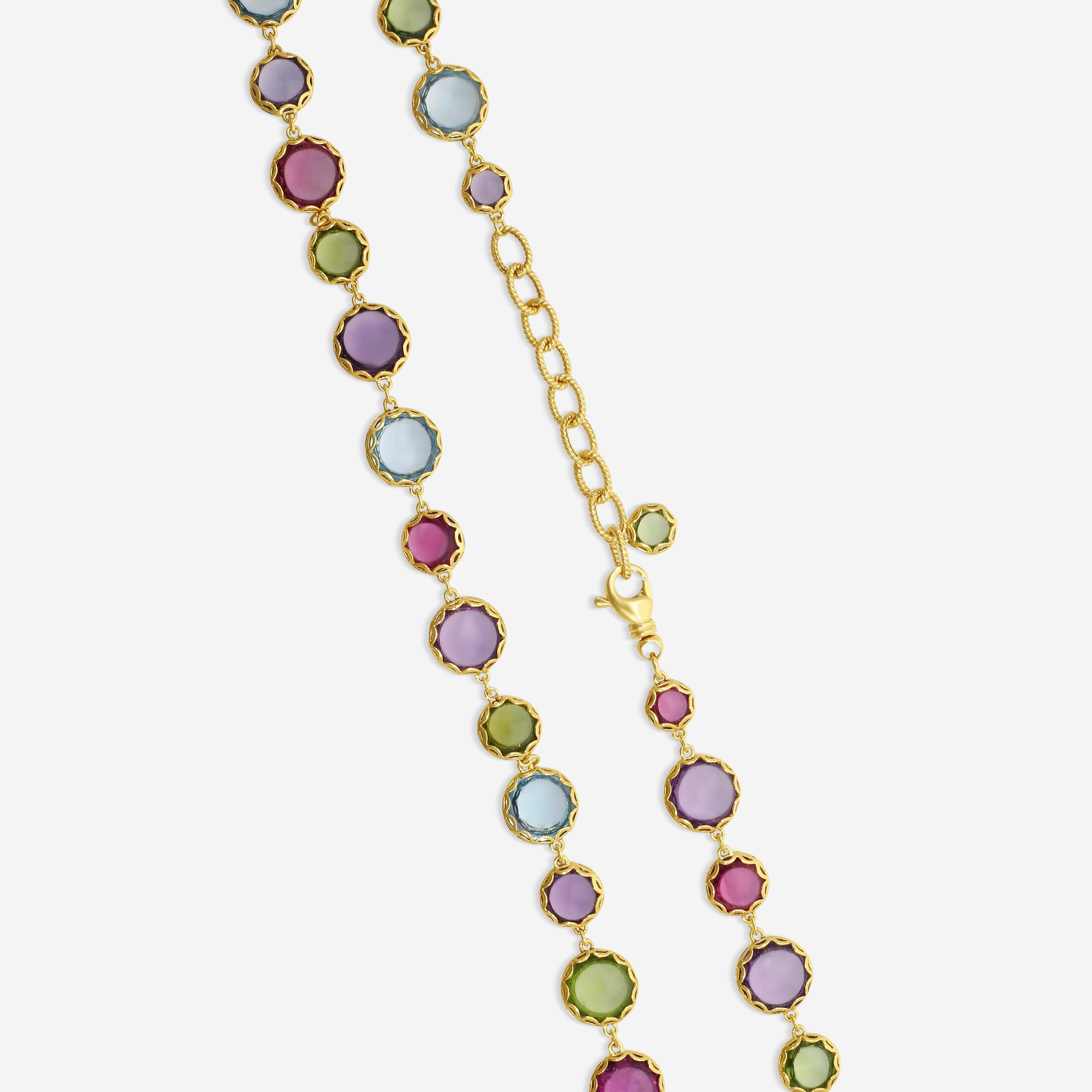 Goshwara Mischief 18K Yellow Gold Multi-Gemstone Necklace JN0050