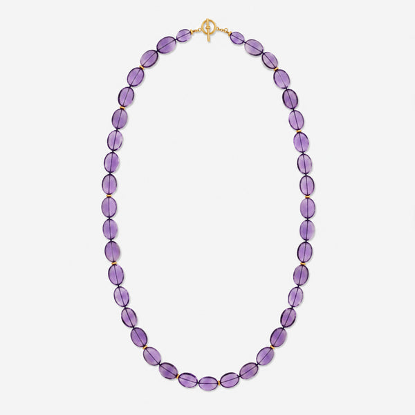 Goshwara Beyond 18K Rose Gold Amethyst Necklace JN0055-006-AM