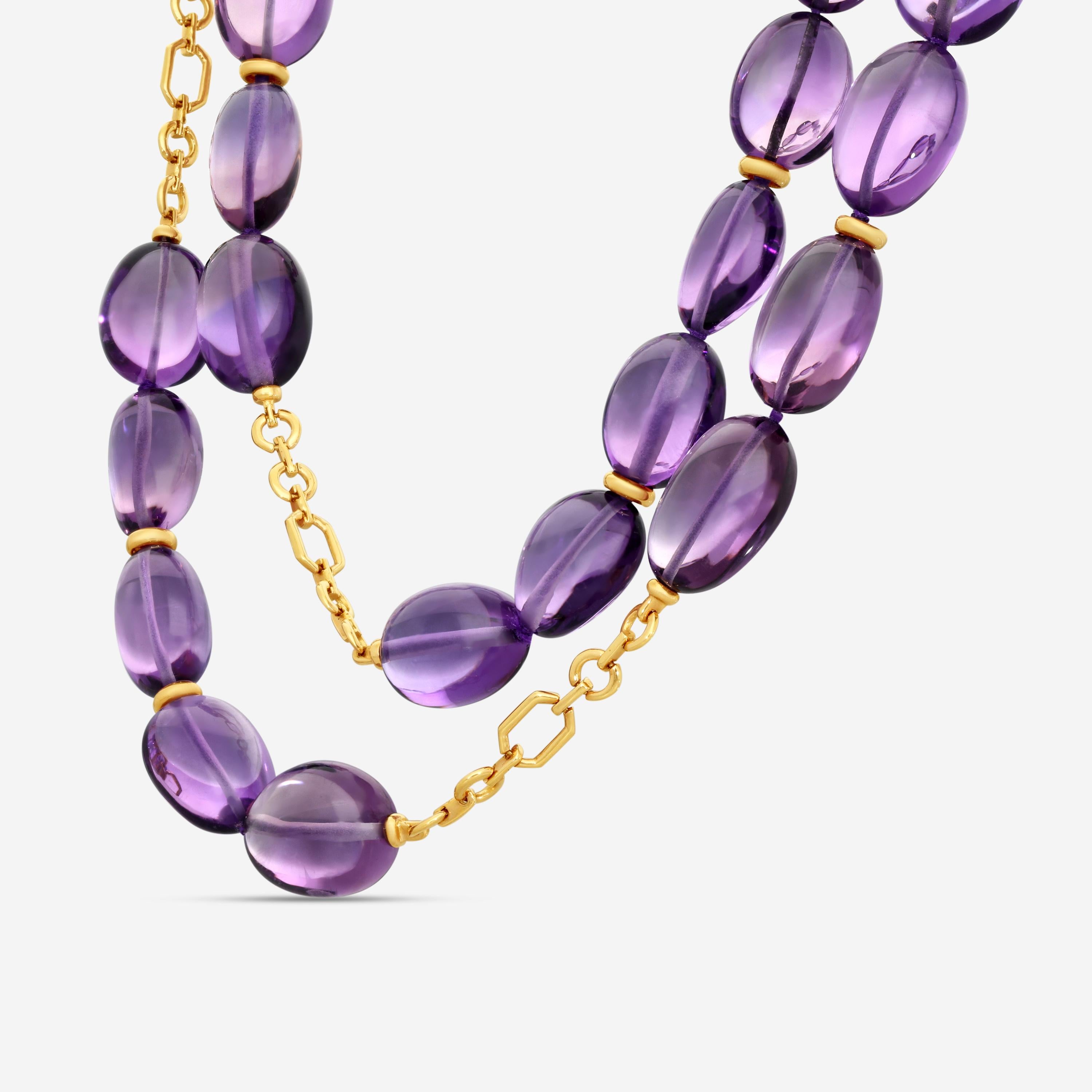 Goshwara Beyond 18K Rose Gold Amethyst Necklace JN0055-006-AM