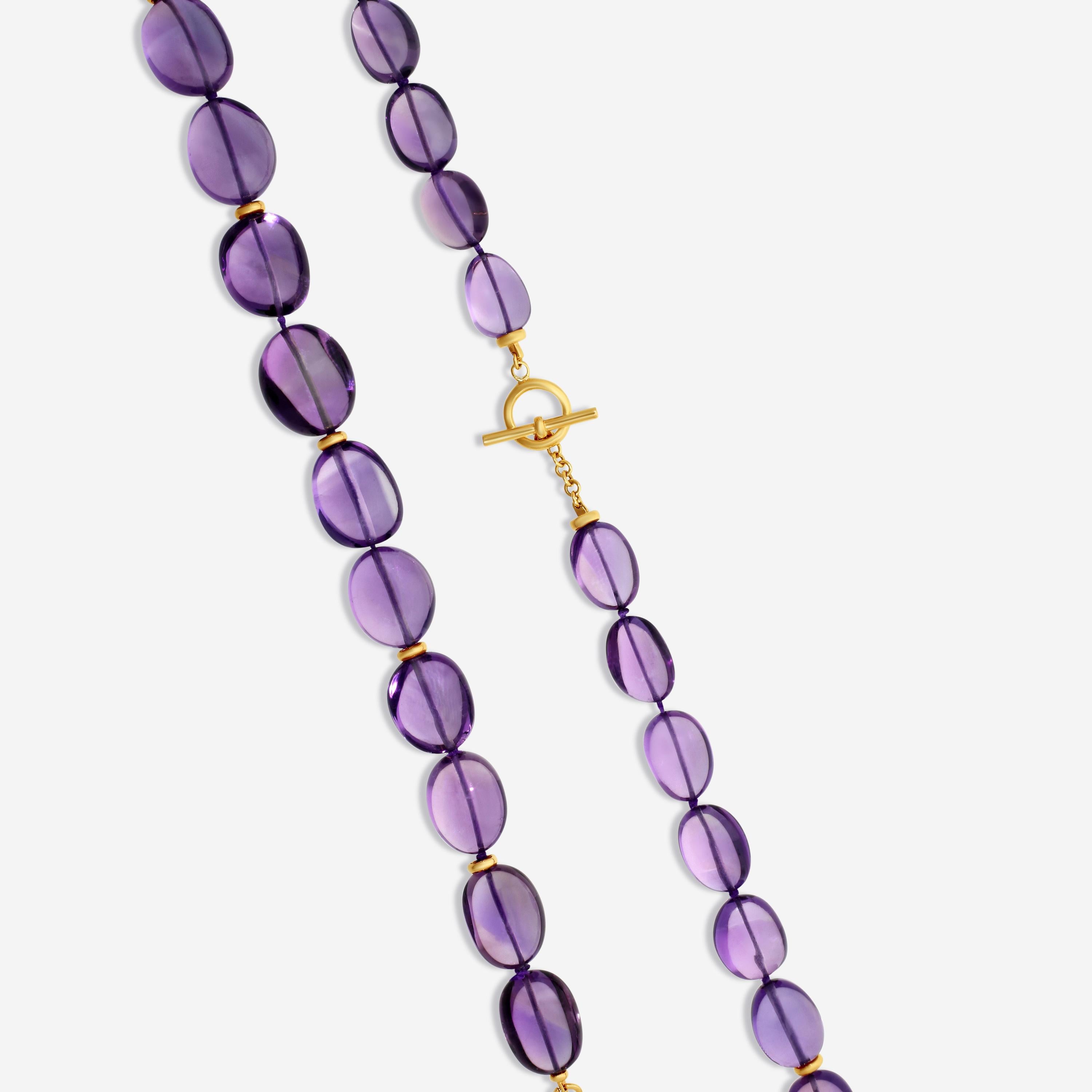 Goshwara Beyond 18K Rose Gold Amethyst Necklace JN0055-006-AM