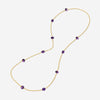 Goshwara Beyond 18K Yellow Gold Amethyst Beads & Tumbles Necklace JN0140