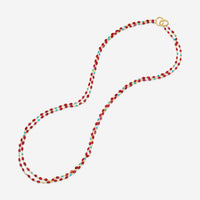 Goshwara Beyond 18K Yellow Gold Red Spinel and Turquoise Beads Necklace JN0203-SP-TQ - THE SOLIST