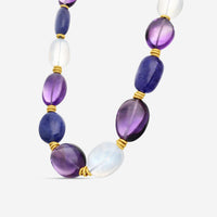 Goshwara G-One 18K Yellow Gold Multi-Gemstone Necklace JN0302