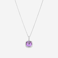 Goshwara Gossip 18K White Gold Amethyst Scallop Pendant JP0065-AM-W