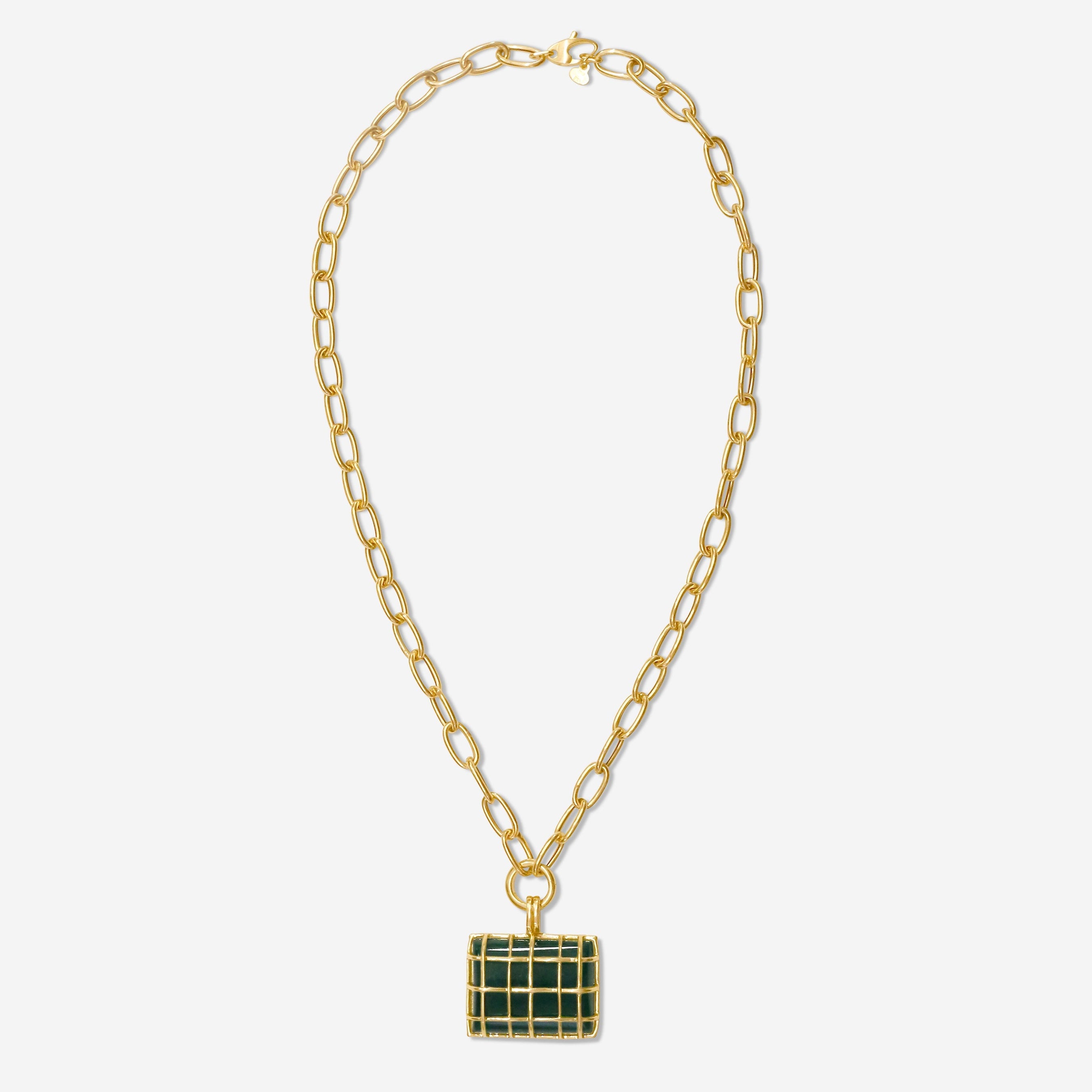 Goshwara G-One 18K Yellow Gold Large Emerald Cage Pendant Necklace JP0108-EM-Y-01 - THE SOLIST