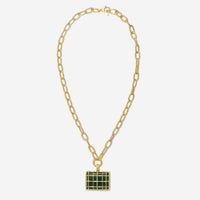 Goshwara G-One 18K Yellow Gold Large Emerald Cage Pendant Necklace JP0108-EM-Y-01 - THE SOLIST