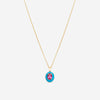 Goshwara Queen 18K Yellow Gold Oval Rubellite Enamel Pendant JP0141-RB-ENTQ-Y