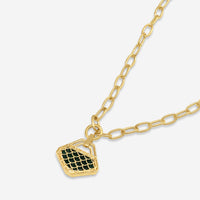 Goshwara G-One 18K Yellow Gold Carved Emerald & Diamond Pendant Necklace JP0189-EMY - THE SOLIST