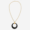 Goshwara 18K Yellow Gold Long Onyx Pendant Necklace JP0229-LG-OXY - THE SOLIST