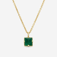 Goshwara G-One 18K Yellow Gold Emerald Pendant Necklace JP0325-EMY
