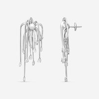 Assael Julie Parker 18K White Gold Akoya Cultured Pearl & Diamond Earrings JPE00