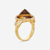 Goshwara Rock N Roll 18K Yellow Gold Citrine & Diamond Ring Sz. 6.5 JR0137-CT-Y