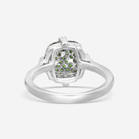Goshwara Sugarloaf 18K White Gold Diamond and Tsavorite Ring Sz. 6 JR0153-TSAV-W